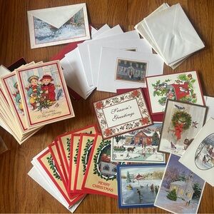 Lot of 20+ Unused vintage Christmas Cards